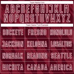 Maglia da calcio personalizzata Crimson White Geometric Shapes Sublimation